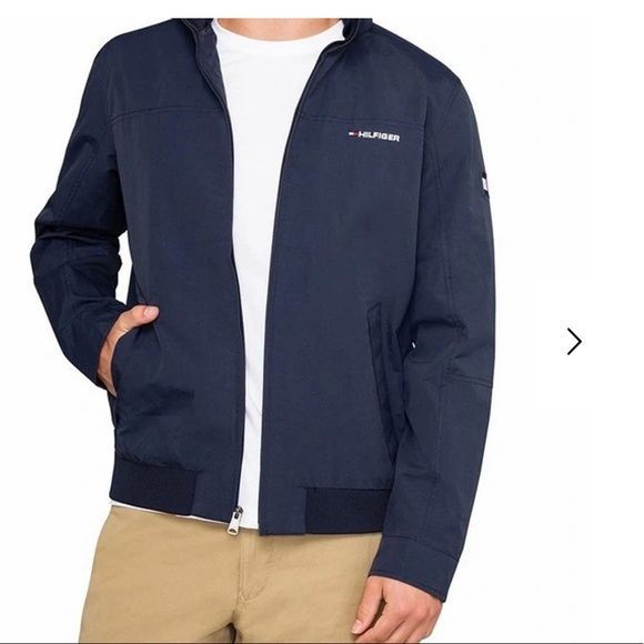 Tommy Hilfiger Other - Tommy Hilfiger Navy Hidden Hood Jacket